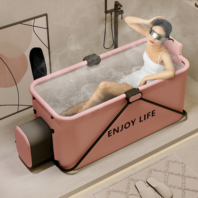 Great Choice Product Portable Collapsible Bathtub Adult/Children Folding  Spa Bath Soak Tub Barrel