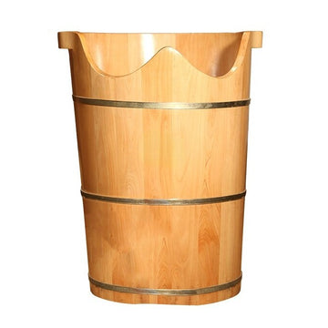 Wooden Barrel With Lid Foot Bath